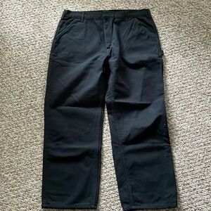 Men’s lined Carhartt black jeans